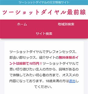 ツーショットダイヤル最前線